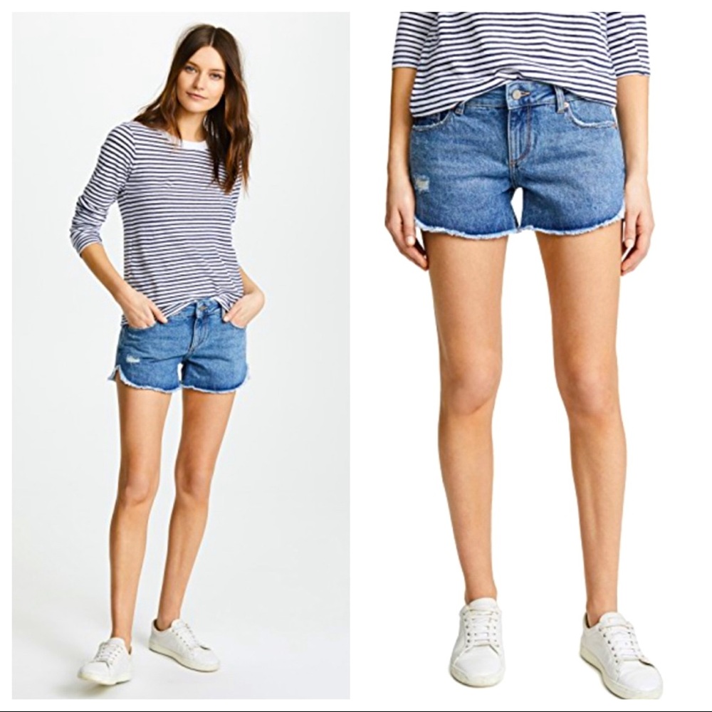 DL1961 Renee Cutoff Denim Shorts in Gold Coast 26